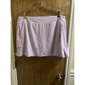 Nike Dri Fit Skort Women's XXL Lavender Pleated Back Tennis Golf Pickleball